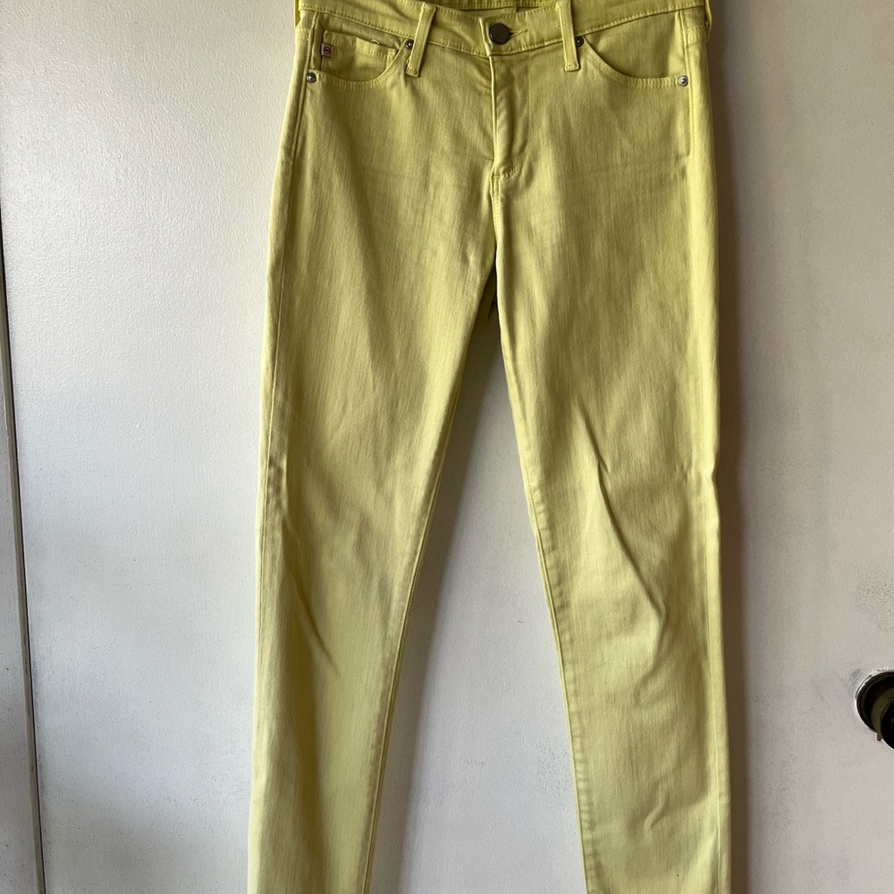 AG Adriano Goldschmied Yellow Prima Skinny Jeans